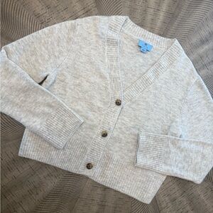 CeCe Light Gray Women's Cardigan